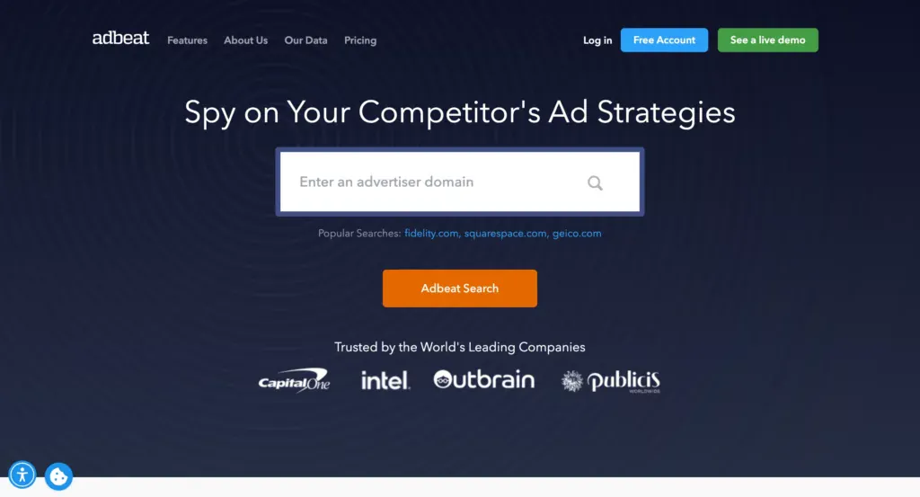 adbeat homepage 